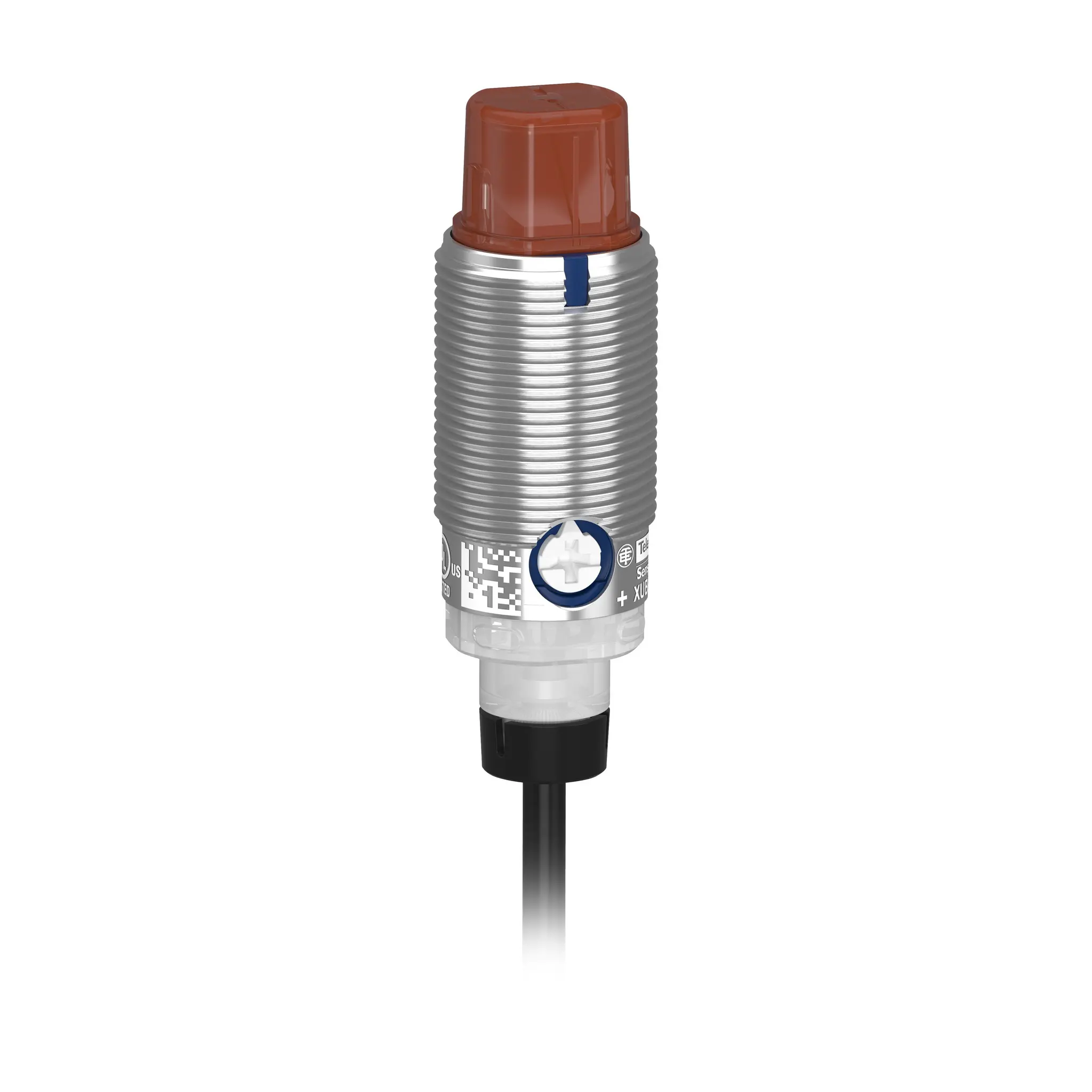 Produktfoto 1 von Telemecanique zylindrisch Optischer Sensor, Diffus, Bereich 0,5 m, Diskret Ausgang, Anschlusskabel