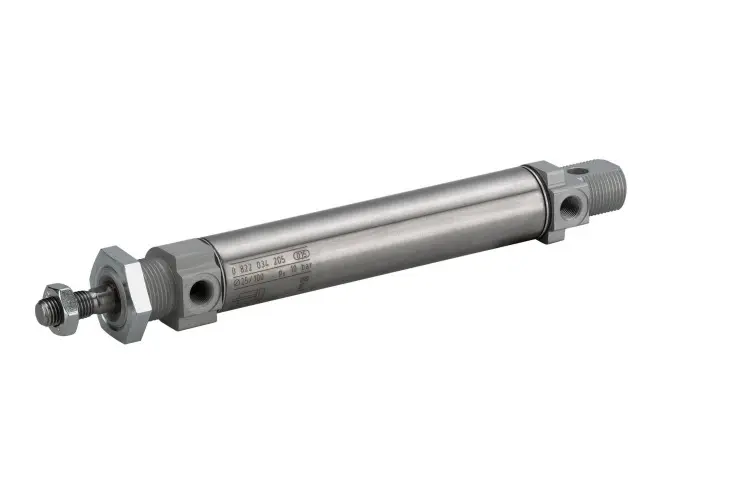 Produktfoto 1 von Emerson MNI 0822233041, G 1/8 Magnetspulen-Steckverbinder doppeltwirkend, Bohrung Ø 20mm / Hub 500mm, bis 10 bar