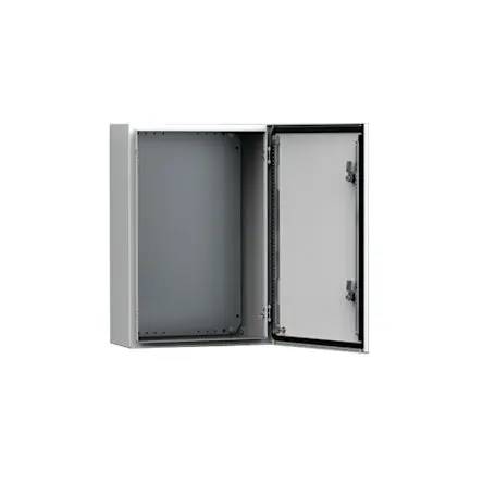 Produktfoto 1 von nVent HOFFMAN MAS Weichstahl Wandanschlusskasten Hellgrau IP66, HxBxT 400 mm, 400 mm x 210 mm