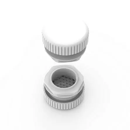 Produktfoto 1 von nVent HOFFMAN EDA Druckausgleichselement M40 x 1.5 B. 60mm H. 37 mm L. 60 mm T. 60 mm Gehäuse ø 60 mm