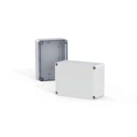 Produktfoto 1 von nVent HOFFMAN SABP ABS Anschlussbox Hellgrau IP67, IP66 Transparente Tür, HxBxT 125 mm, 175 mm x 150 mm