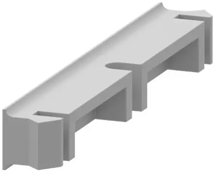 Produktfoto 1 von Siemens 3SX3233 Abdeckung Schlitzabdeckung für Positionsschalter