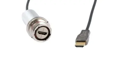 Amphenol Socapex OAHDMIFTV2A HDMI 2.0 HDMI-Kabel A HDMI Buchse B HDMI Stecker, 15 m