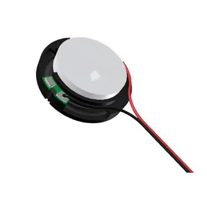 Produktfoto 1 von PUI Audio Kleinlautsprecher Mylar 18 mm, 80 dBA / 1 W 5 mm, Anschlussdraht 152 mm