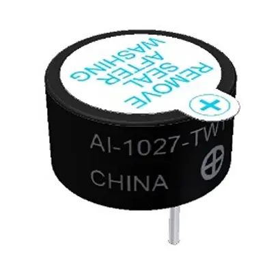 PUI Audio Elektromagnetischer Summer Dauerbetrieb, 80 dBA, Durchsteckmontage 5 mm, 5 V dc, 2 V dc 9.5 mm 9.5 mm, Innen-