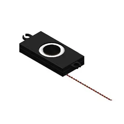 Produktfoto 1 von PUI Audio Kleinlautsprecher Mylar 8 Ω Dauerbetrieb, 83 dBA / 3 W 10.3 mm, Anschlussdraht 150 mm 60mm