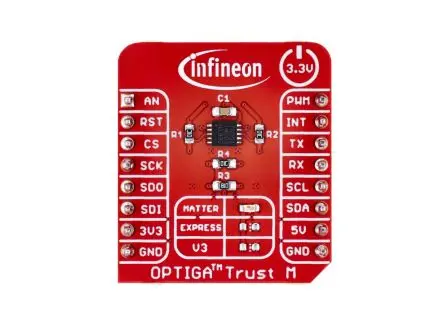 Produktfoto 1 von Infineon OPTIGA Trust M mtr I2C, Evaluierungsplatine Entwicklungstool Microcontroller OPTIGA Trust M