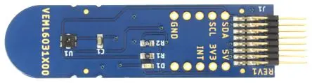 Produktfoto 1 von Vishay VEML6031X00 VEML6031X00 ALS, Sensorplatine Entwicklungstool Sensor, Umgebungslichtsensor für Display-Beleuchtung,