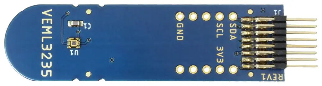 Produktfoto 1 von Vishay VEML3235 VEML3235 ALS, Sensorplatine Entwicklungstool Sensor, Umgebungslichtsensor für Verbrauchergerät,