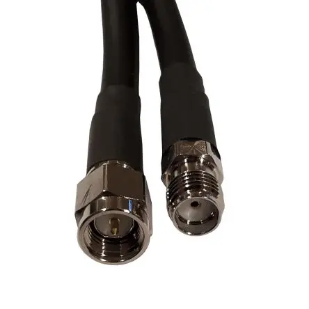 Produktfoto 1 von Siretta ASMA Kabel Stecker Buchse, 500 mm, Gerade / SMA, Schwarz