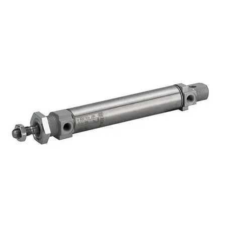 Produktfoto 1 von EMERSON – AVENTICS MNI 0822034206 Pneumatikzylinder 125 mm Doppeltwirkend, Bohrung Ø 25 mm, bis 10 bar