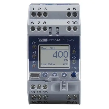 Produktfoto 1 von Jumo 701150 Controller DIN-Hutschiene 2, 4 x Analog Ausgang/ Analog Eingang 30V ac/dc Controller