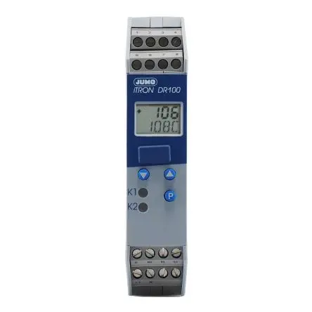 Jumo 702060 Controller DIN-Hutschiene 1, 1 x Relais Ausgang/ Thermoelement, Spannung, Strom Eingang 240V ac Controller