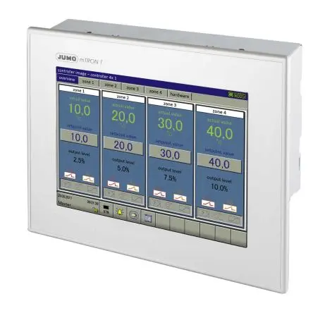 Produktfoto 1 von Jumo 705010 LCD Digitales Multifunktionsmessgerät für Gemessene Daten, Batch-Daten, Prozessdaten H 195 mm B 235 mm