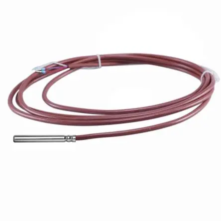 Produktfoto 1 von Jumo Pt100 Temperatursensor Edelstahl Ø 6 mm 2 x 60 mm Class B, -50 °C → 180 °C, 2500 mm Leitung