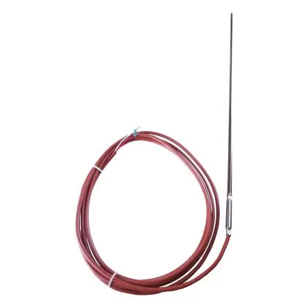 Produktfoto 1 von Jumo Zweifach sekundär Temperatursensor Edelstahl Ø 6 mm 3 x 70 mm Class B, -50 °C → 600 °C, 2500 mm Leitung