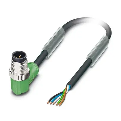 Produktfoto 1 von Phoenix Contact SAC, 5-polig Steuerleitung, Gerade Stecker / M12, Länge 5 m