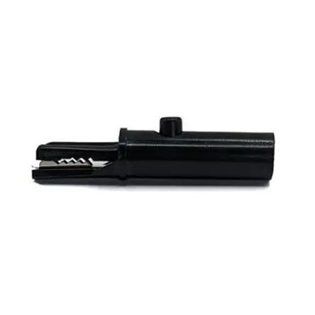 Produktfoto 1 von Mueller Electric Vernickelte 8 mm Krokodilklemme, Schwarz, 19A ABS Isoliert
