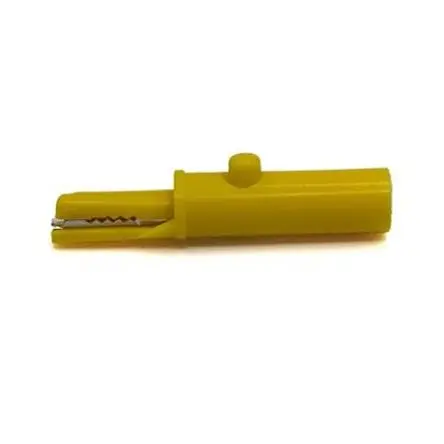 Produktfoto 1 von Mueller Electric Vernickelte 8 mm Krokodilklemme, Gelb, 19A ABS Isoliert