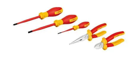 Produktfoto 1 von Bosch VDE 1000V zugelassen Handwerkzeug Werkzeugsatz, Einschub 5-teilig