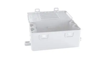 Produktfoto 1 von WISKA KonnektIT Polypropylen Abzweigdose Klar IP20 Breite 52mm Höhe 34 mm Länge 100 mm