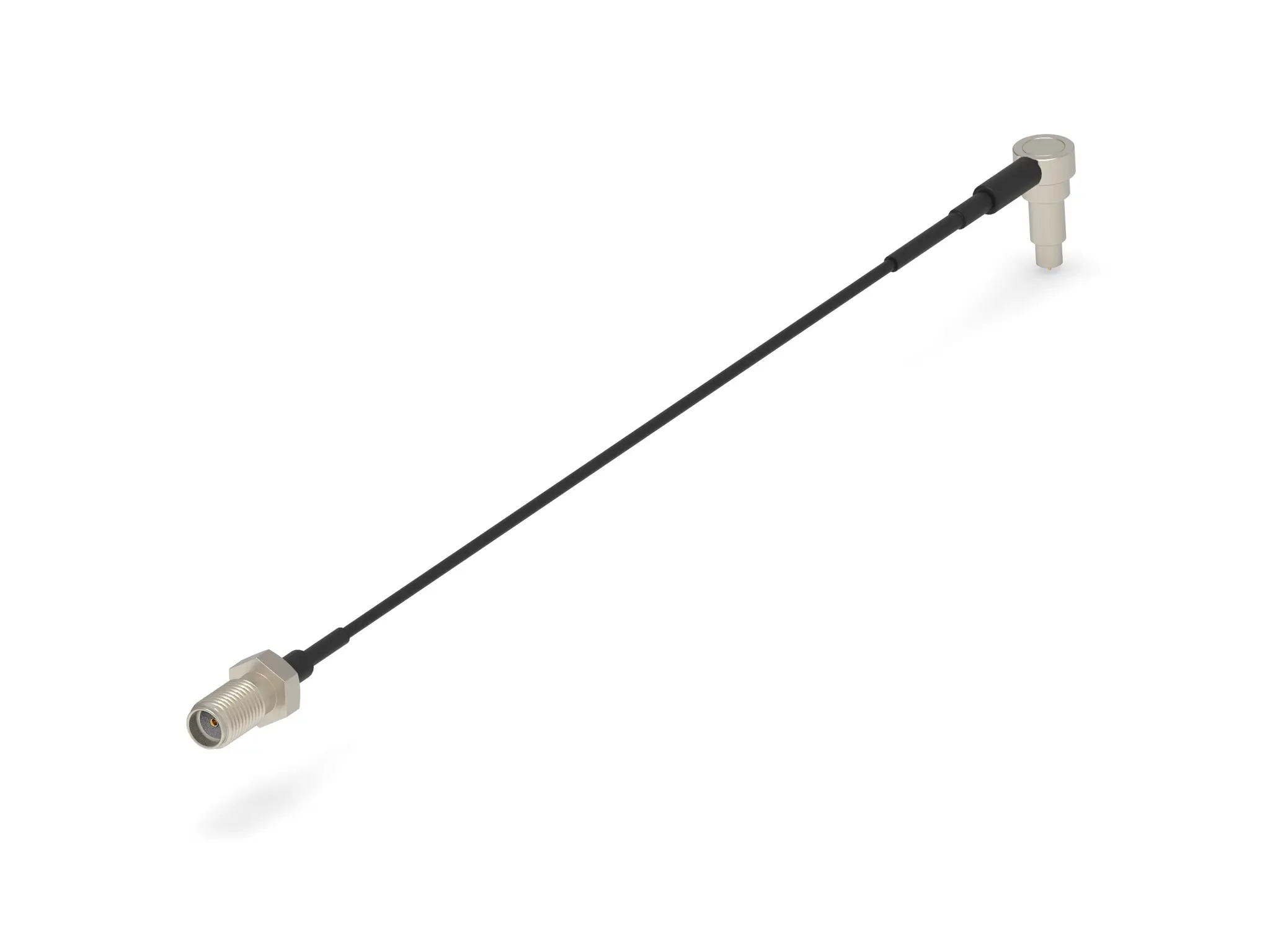 Produktfoto 1 von TE Connectivity 2478574 Koaxialkabel, konfektioniert Buchse, 50 Ω Stecker, 300 mm, SMA, Gerade / Gerade, Schwarz