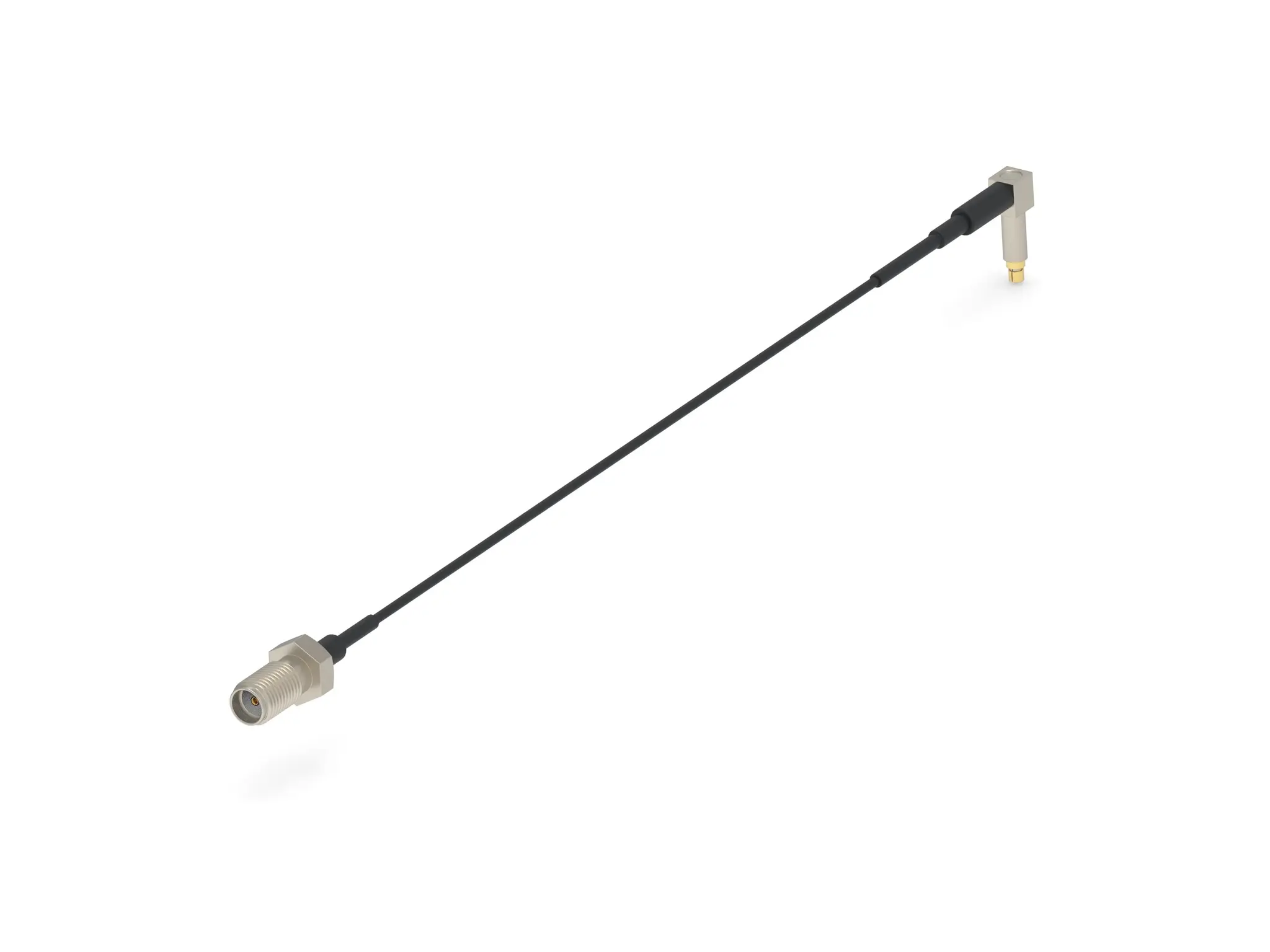 Produktfoto 1 von TE Connectivity 2478577 Koaxialkabel, konfektioniert Buchse, 50 Ω Stecker, 300 mm, SMA, Gerade / Gerade, Grau