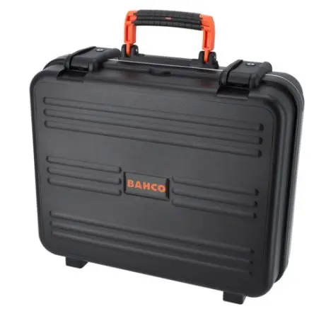 Produktfoto 1 von Bahco Polypropylen Werkzeugbox Schwarz, L. 450 mm B. 165mm H. 399 mm, 3.21 kg, Register