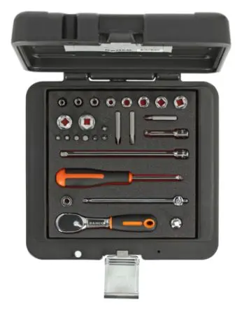 Produktfoto 1 von Bahco Steckschlüsselsatz Vierkant-Antrieb 1/4 in Vierkant Bit 1/4 1-teilig