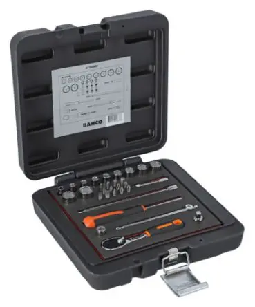 Produktfoto 1 von Bahco Steckschlüsselsatz Vierkant-Antrieb 1/4 in Vierkant Bit 1/4 1-teilig