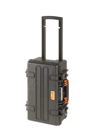 Produktfoto 1 von Bahco Polypropylen Werkzeugbox Schwarz, 2 Schubladen, L. 350 mm B. 240mm H. 545 mm, 5.99 kg mit Rädern, Vorhängeschloss