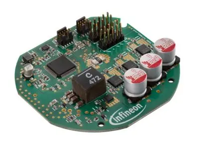 Produktfoto 1 von Infineon TLE9893-2QKW62S, IAUCN04S7N020D Evaluierungsplatine, Referenzdesign für 150-W-Kühlmittelpumpe Bürstenloser