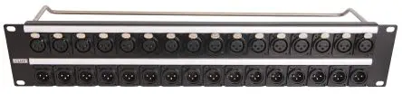 Produktfoto 1 von RS PRO Patchfeld XLR AV-Patchfeld 32 Anschlüsse Halb Normal 2 U 105 mm