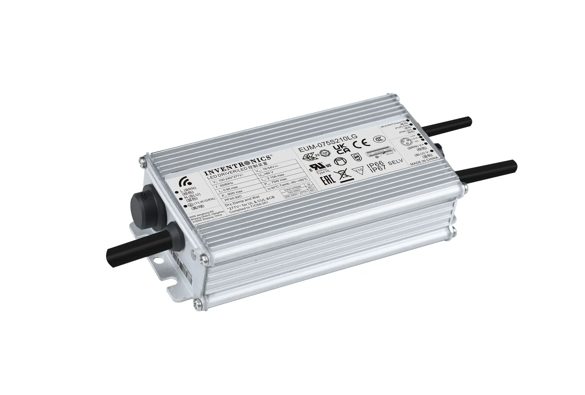 Produktfoto 1 von Inventronics LED-Treiber, 75 W 305 V ac, Ausgang 54 V