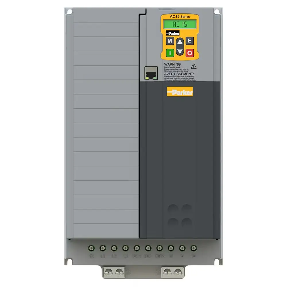 Produktfoto 1 von Parker AC15 3-Phasen Antrieb mit regelbarer Drehzahl 18.5 kW 480 V ac 38 A 590Hz