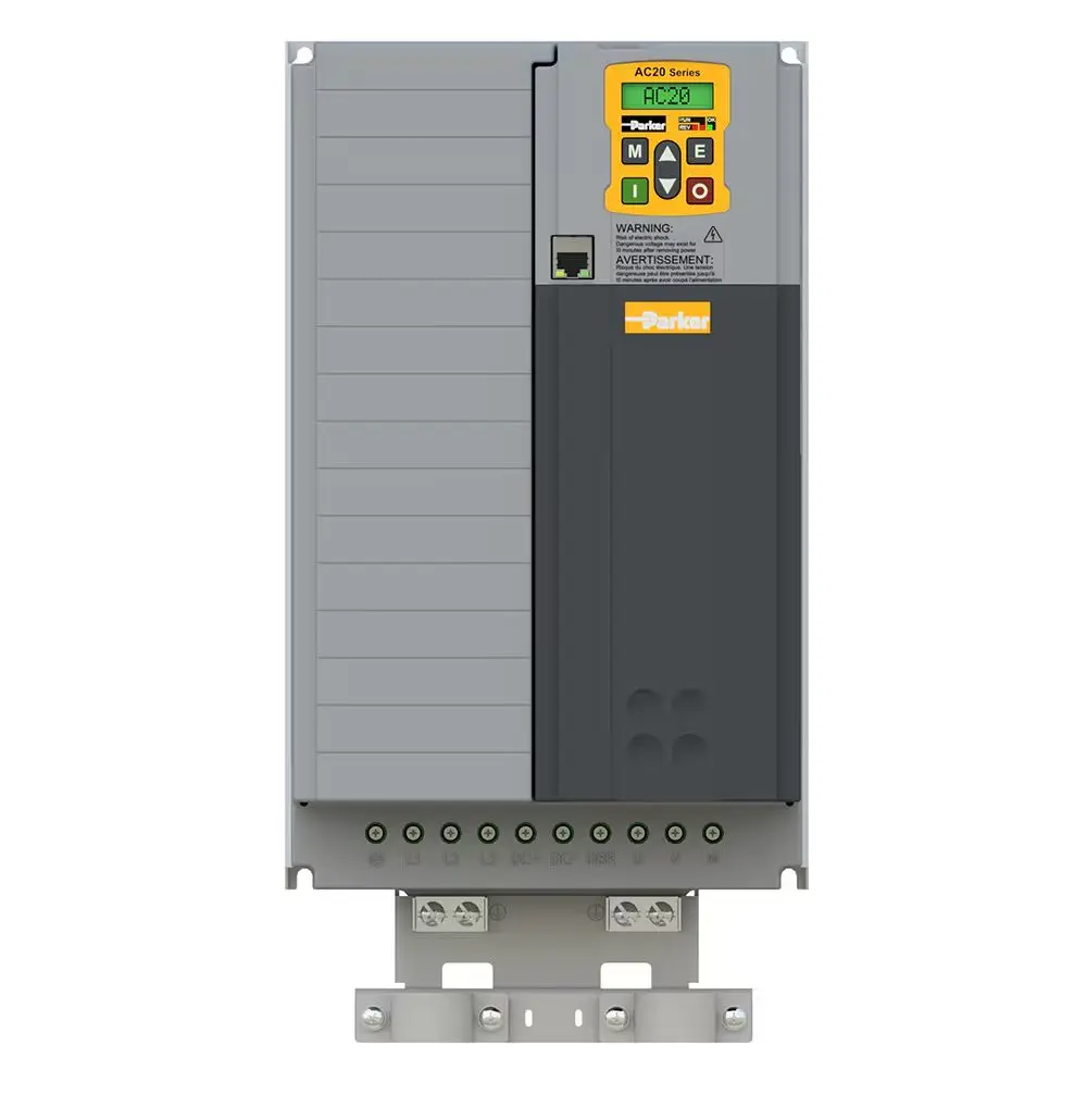 Produktfoto 1 von Parker AC20 3-Phasen Antrieb mit regelbarer Drehzahl 18.5 kW 480 V 38 A 590Hz