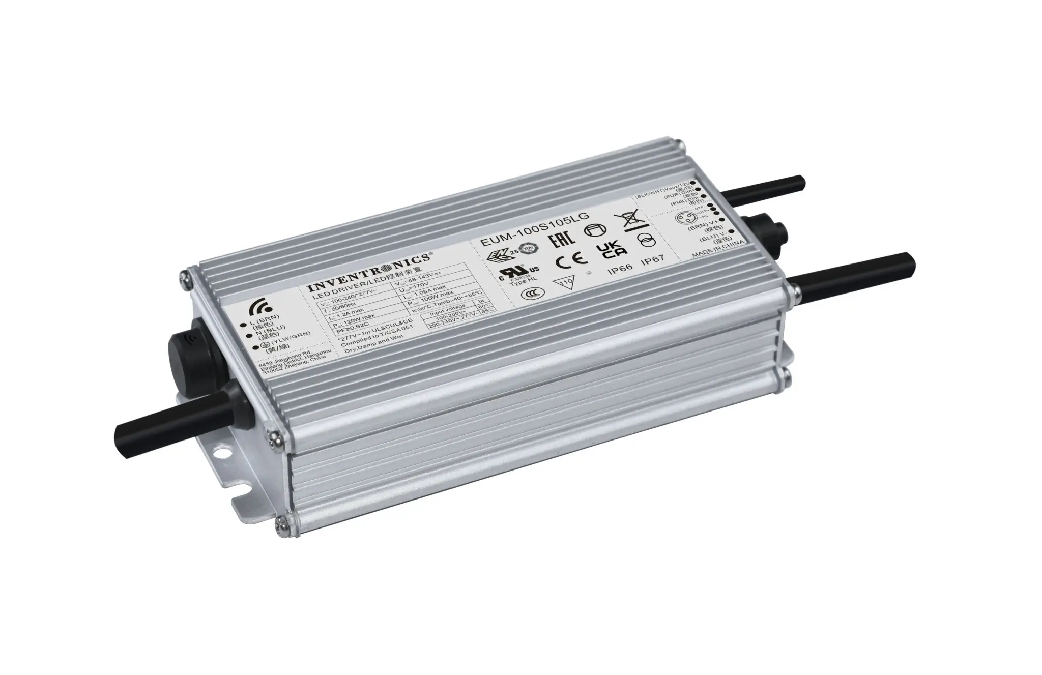 Produktfoto 1 von Inventronics LED-Treiber, 100 W 305 V, Ausgang 143 V