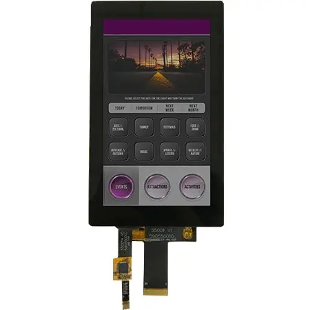 Produktfoto 1 von Midas Farb-LCD 5.5 in RGB Touchscreen Kapazitiv, 720 x 1280 pixel, 68.04 x 120.96 mm LED