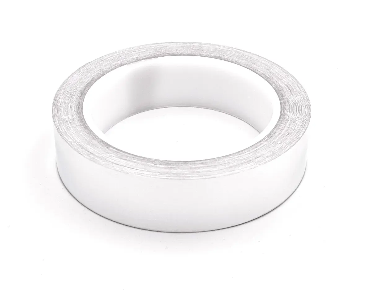 Produktfoto 1 von RS PRO Metallband Aluminiumband leitend, Stärke 0.05mm, 25mm x 16.5m, 5°C bis 130°C, Haftung 5.2N/cm