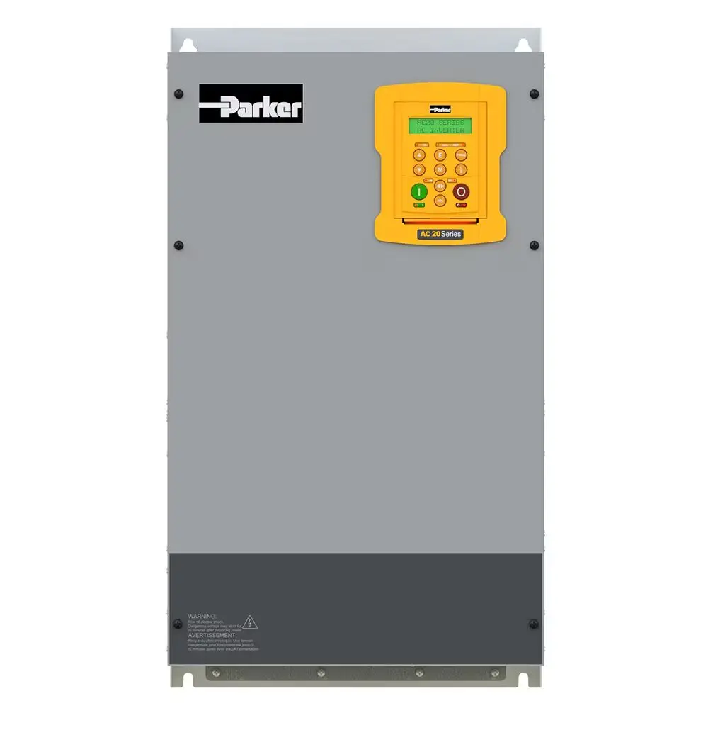Produktfoto 1 von Parker AC20 3-Phasen Antrieb mit regelbarer Drehzahl 75 kW 480 V ac 130 A 590Hz