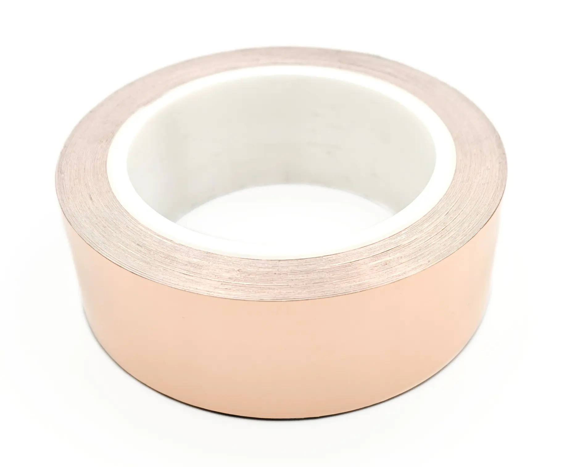 Produktfoto 1 von RS PRO Metallband Kupferband leitend, Stärke 0.04mm, 25mm x 16.5m, 5°C bis 130°C, Haftung 5.2N/cm