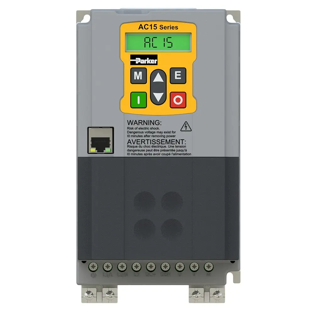 Produktfoto 1 von Parker AC15 3-Phasen Antrieb mit regelbarer Drehzahl 2.2 kW 480 V ac 6.5 A 590Hz