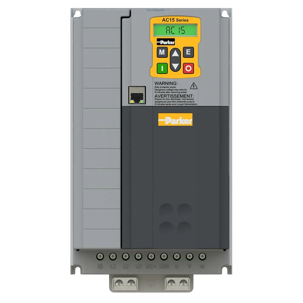 Produktfoto 1 von Parker AC15 3-Phasen Antrieb mit regelbarer Drehzahl 15 kW 480 V ac 32 A 590Hz