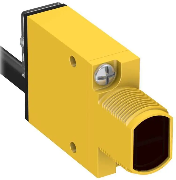Produktfoto 1 von Banner Rechteckig Optischer Sensor, diffus, Bereich 3 m, NPN/PNP Ausgang, Zopf QD, Hell-/dunkelschaltend