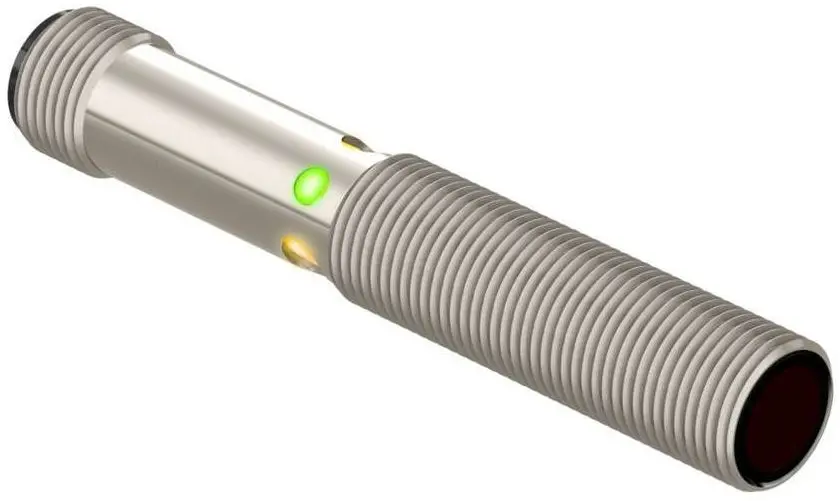 Produktfoto 1 von Banner zylindrisch Optischer Sensor, Annäherung, Bereich 50 mm, PNP Ausgang, Integral QD, Hell-/dunkelschaltend