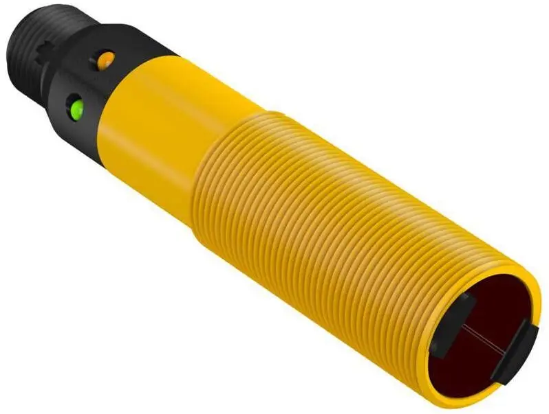 Produktfoto 1 von Banner zylindrisch Optischer Sensor, Annäherung, Bereich 50 m, PNP/NPN Ausgang, Integral QD, Hell-/dunkelschaltend
