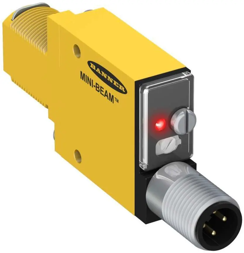 Produktfoto 1 von Banner NPN/PNP LWL-Sensor Kunststofffaser 1 ms, 10 → 30 V DC / 10 → 30 V DC