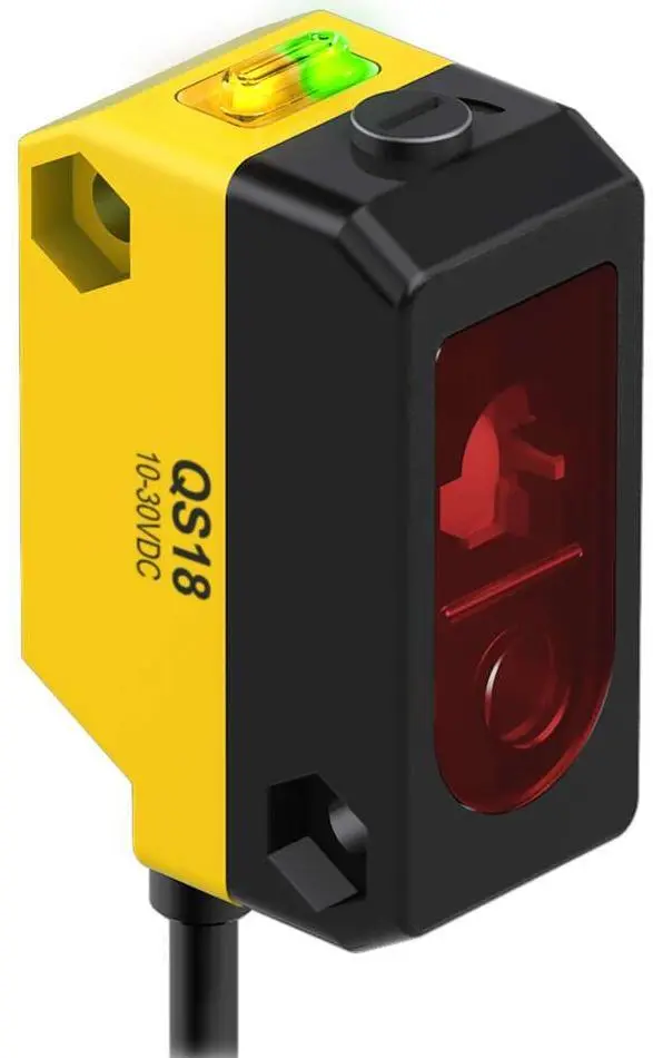 Produktfoto 1 von Banner Rechteckig Optischer Sensor, Annäherung, Bereich 150 mm, PNP Ausgang, Zopf QD, Hell-/dunkelschaltend