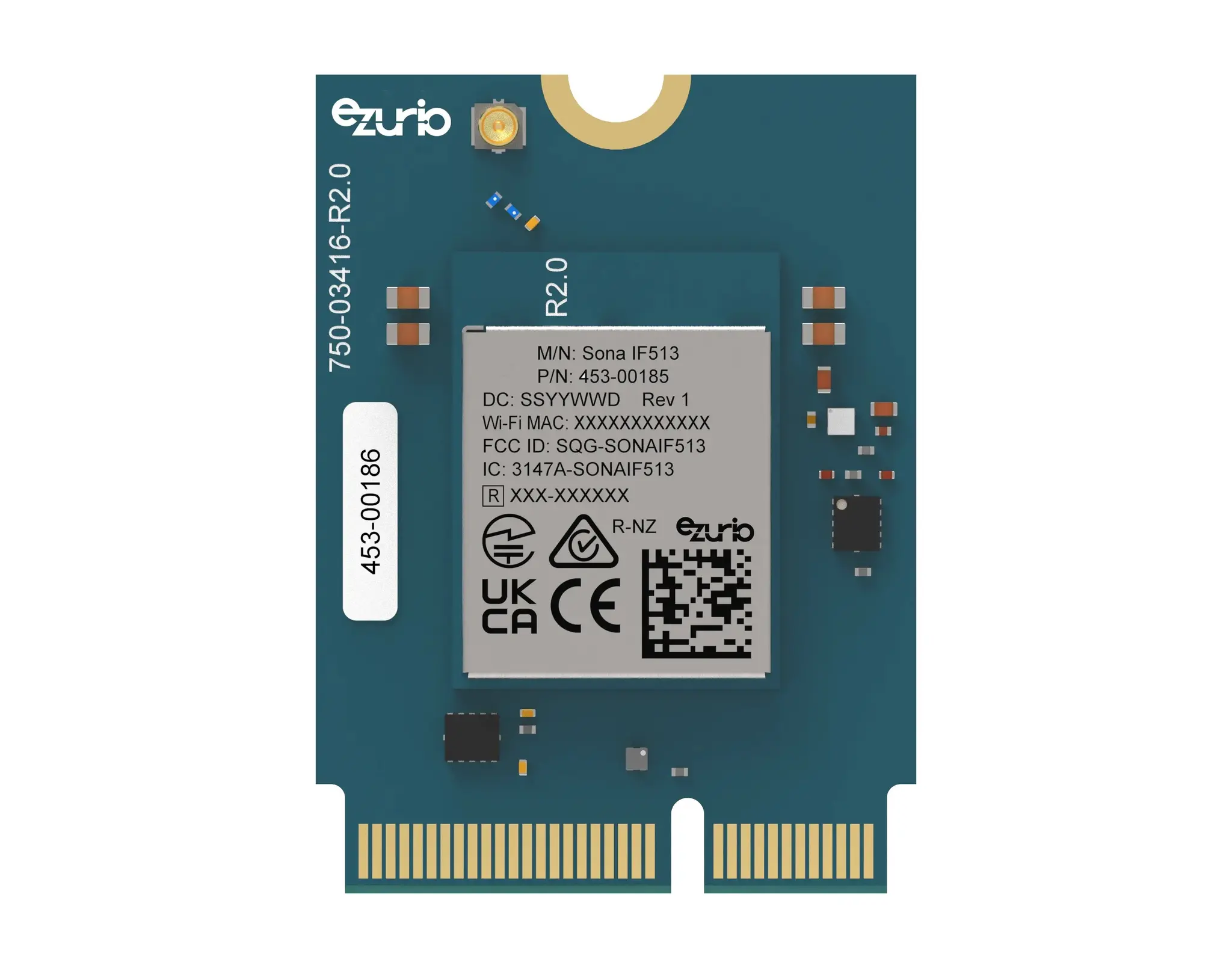 Produktfoto 1 von Ezurio WLAN-Modul 3.5 V WPA2, WPA WLAN, Bluetooth