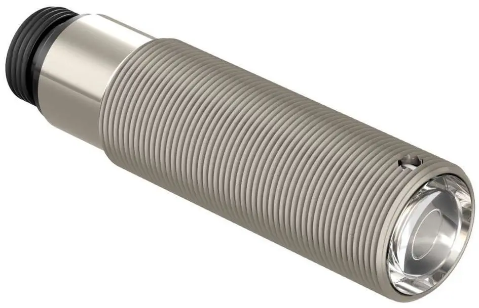 Produktfoto 1 von Banner zylindrisch Optischer Sensor, Dagegen, Bereich 150 mm, NPN/PNP Ausgang, Integral QD, Hell-/dunkelschaltend